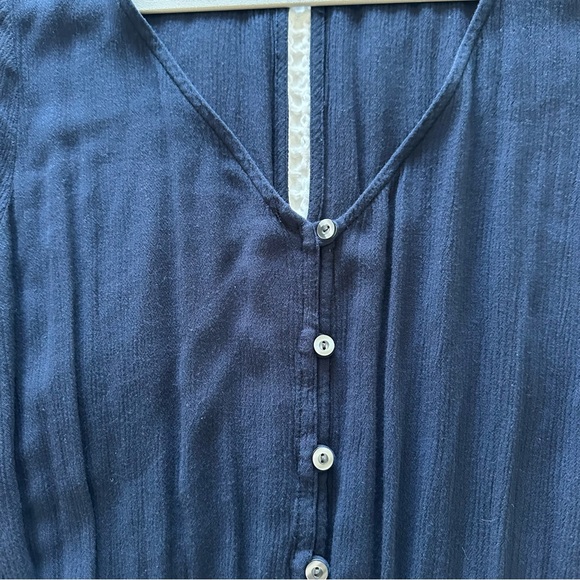 Women's Hollister V Neck Button Long Sleeve Romper Size M Shorts Lined - Picture 4 of 12